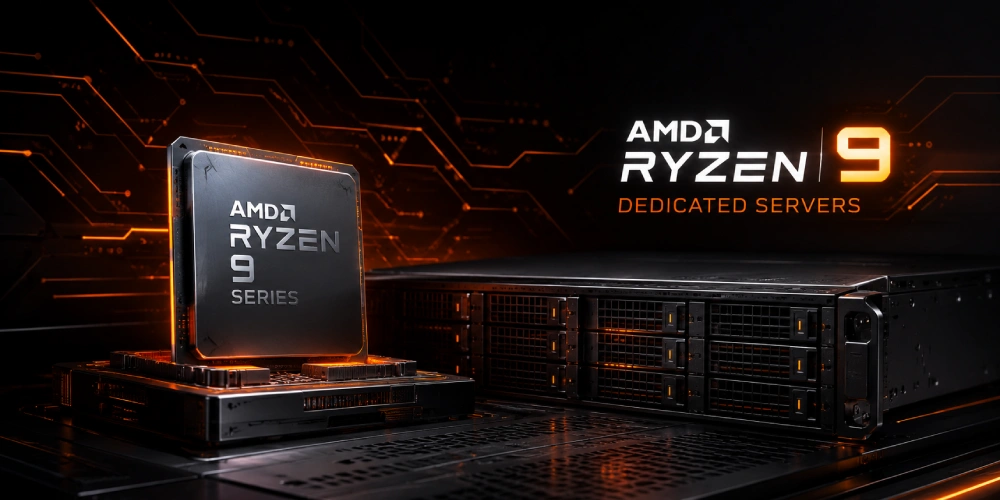 AMD Ryzen 9 3900X processor displayed on a black background, showcasing its sleek design and advanced technology.