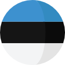 estonia round flag