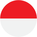 indonesia round flag