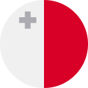 malta round flag