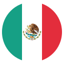 mexico round flag