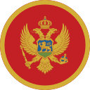 montenegro round flag