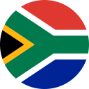 south-africa round flag