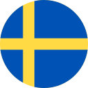sweden round flag