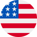 usa round flag