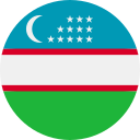uzbekistan round flag